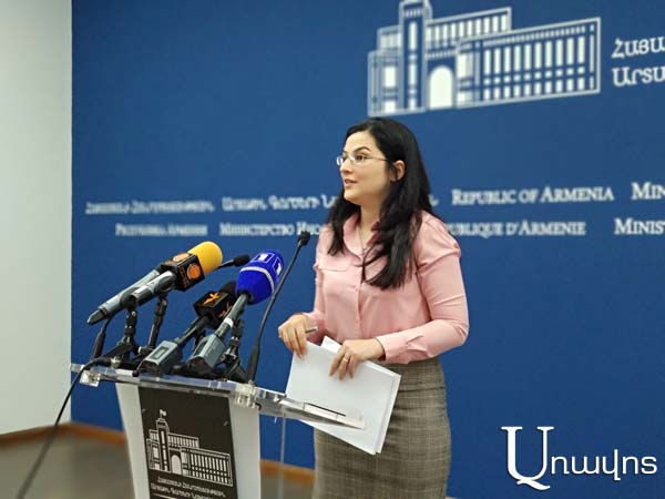 There can be no discussions about having other countries’ militaries in Armenian biological laboratories’: Foreign Affairs Ministry Spokesperson