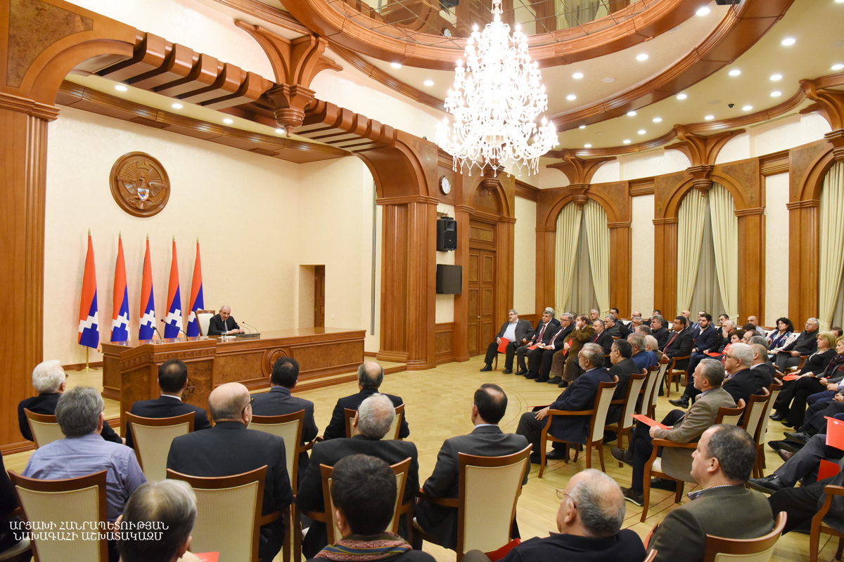Bako Sahakyan received participants of the Armenian Revolutionary Federation (Dashnaksoutyun) Party World Congress