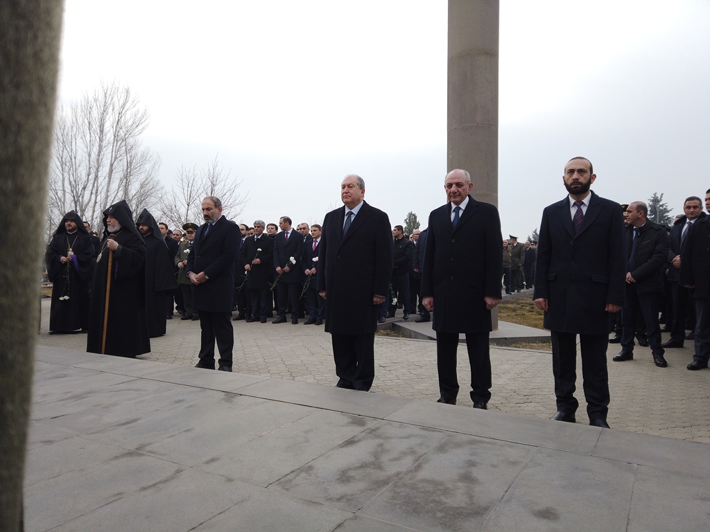 Bako Sahakyan visited the Yerablour Pantheon