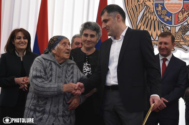 First deputy mandate issued by 103-year-old woman, the oldest voter in Armenia