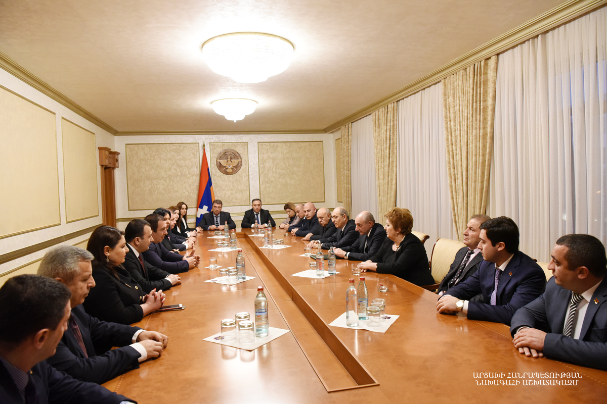 Bako Sahakyan received members ‘Prosperous Armenia’ faction