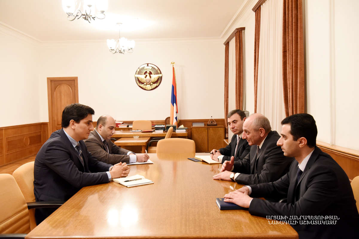 Bako Sahakyan received Yeghishe Kirakosyan
