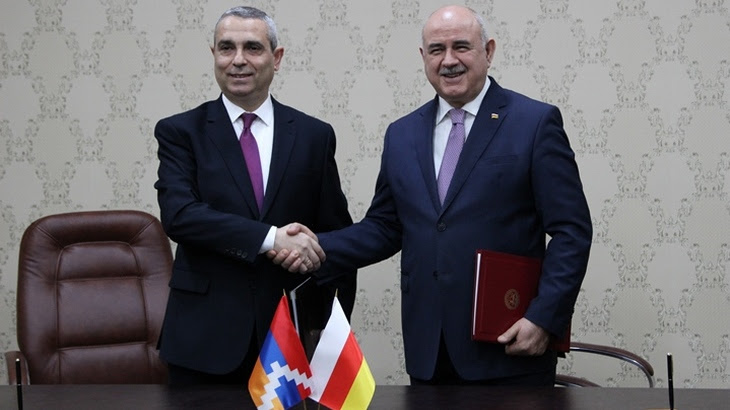 Cooperation Agreement Signed between the Ministries of Foreign Affairs of the Republic of Artsakh and the Republic of South Ossetia