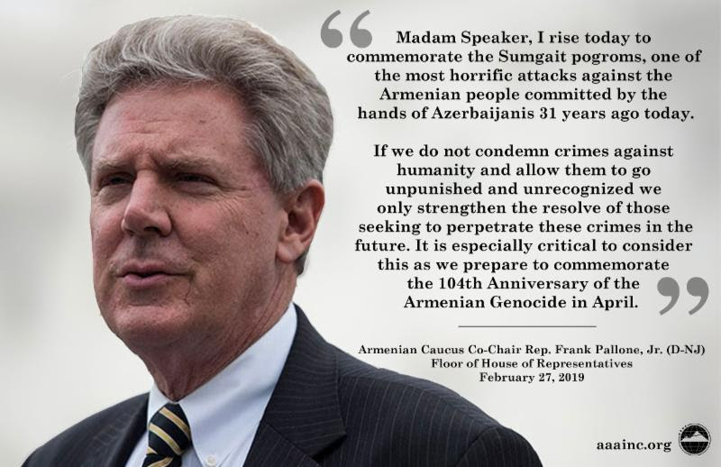 Members of Congress Issue Statements on Anniversary of 1988 Anti-Armenian Pogroms in Azerbaijan