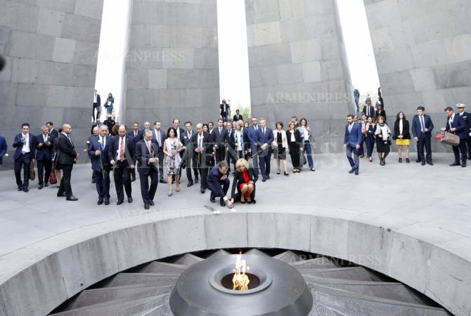 President Macron officially declares April 24th in France as Day of annual commemoration of Armenian Genocide