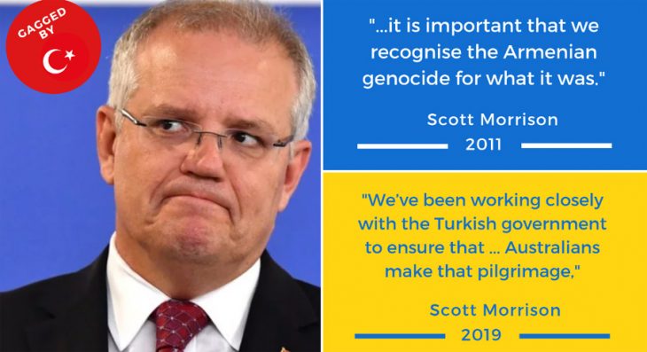 Australian PM Scott Morrison Sensationally Admits to Caving Into Turkey’s Gallipoli Blackmail on Armenian Genocide