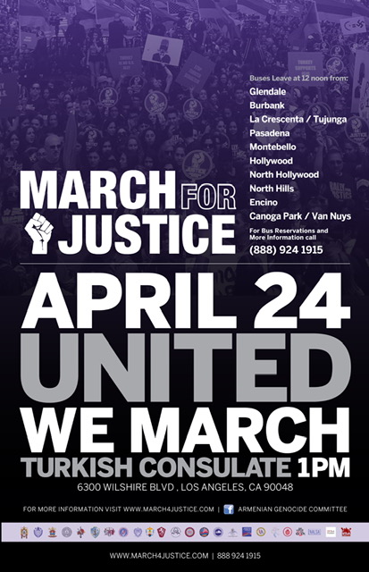Armenian Genocide Committee Announces Impressive List of Coalition Partners for April 24 March for Justice