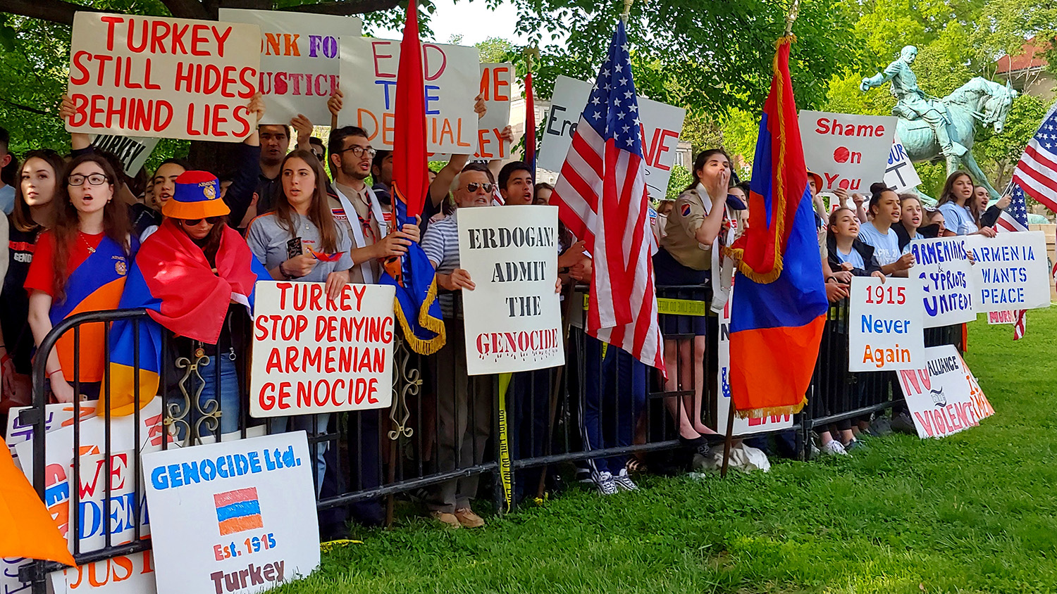 AYF Leads April 24th Rally for Justice as Erdogan’s Allies Celebrate Genocide