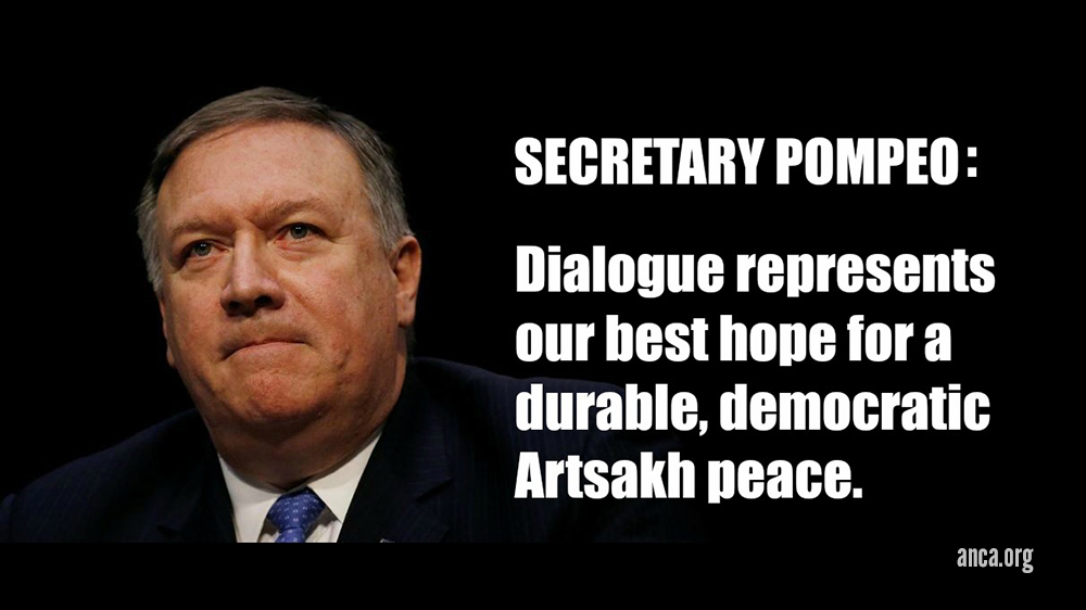 ANCA Calls on Secretary Pompeo to Lift Restrictions on U.S.-Artsakh Dialogue