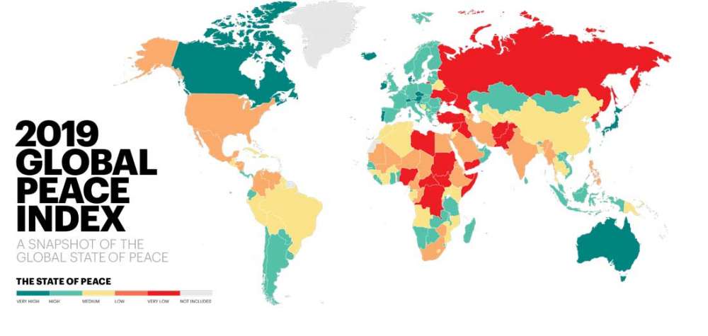 Armenia improves standing in Global Peace Index