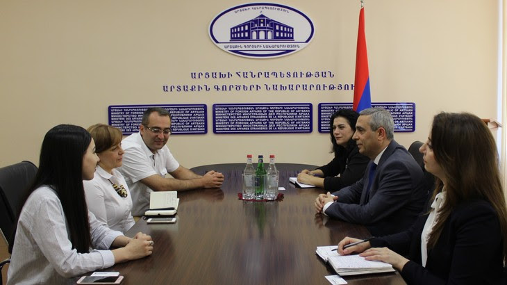 Artsakh Foreign Minister Received the Delegation of Transparency International Anticorruption Center
