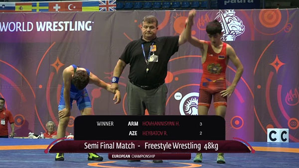 Harutyun Hovhannisyan defeats Azerbaijani opponent, will compete for gold medal