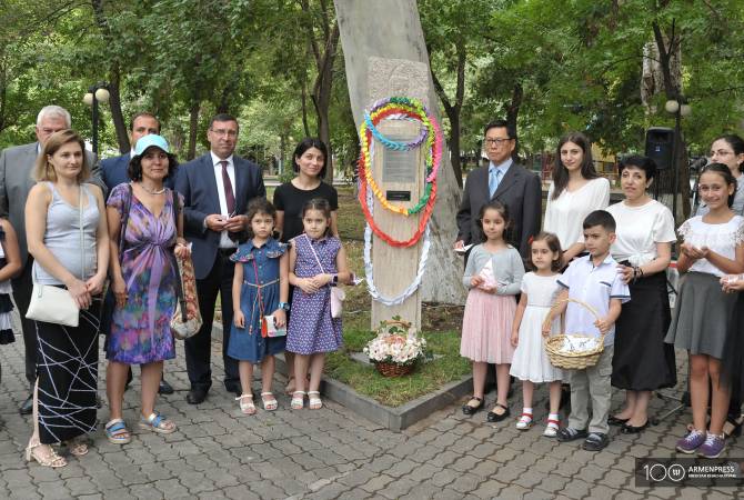 Hiroshima commemoration ceremony held in Yerevan: Hikari Center students recited hokkus in Armenian and Japanese