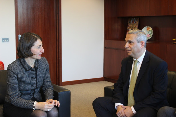 Artsakh Foreign Minister Masis Mayilian Met with Prime Minister of the Australian State of New South Wales Gladys Berejiklian