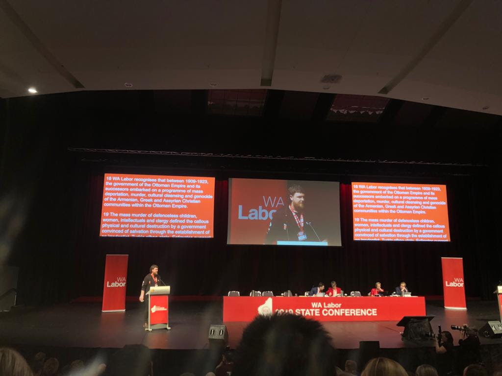 Western Australian Labor Conference Unanimously Recognises the Armenian Genocide