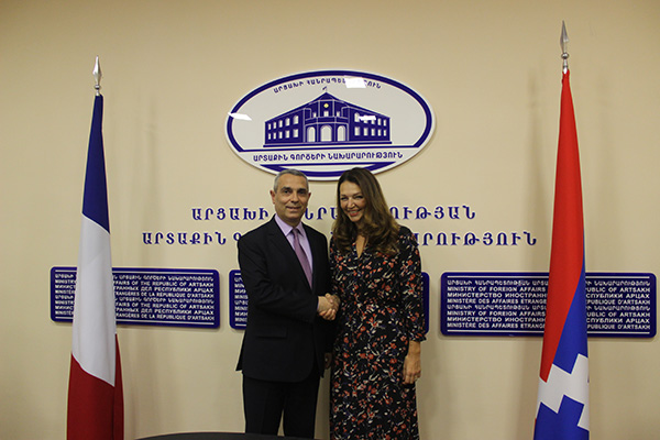 Foreign Minister of the Republic of Artsakh Masis Mayilian received the Parliamentary delegation of France