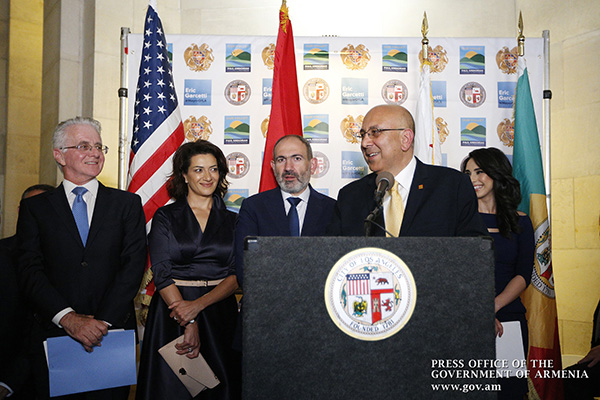 Nikol Pashinyan: “Los Angeles is to be the focus of Armenian-California partnership”