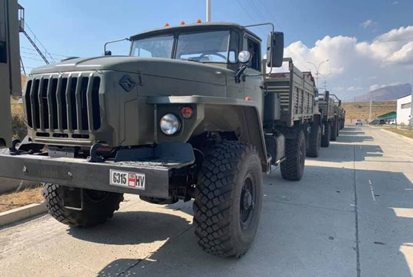 Armenian military receives new Russian URAL vehicles