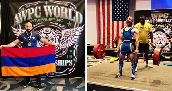 Baghdagyulyan Wins 1st Place at World Powerlifting Championship