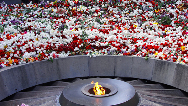 Tsitsernakaberd Armenian Genocide Memorial included in map of genocide monuments