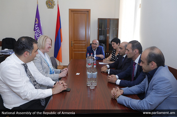 Members of RA NA Bright Armenia Faction Meet with Ambassador of Latvia to RA