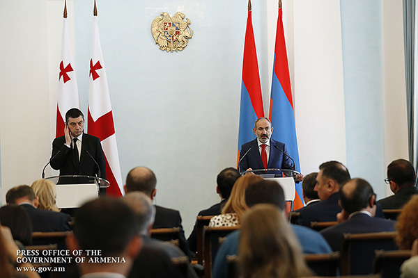 Armenian, Georgian Prime Ministers make statements to the media