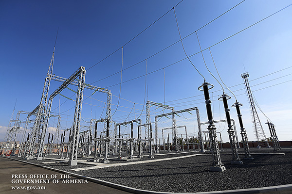 PM Pashinyan attends re-commissioning of High Voltage Electricity CJSC Victory Substation