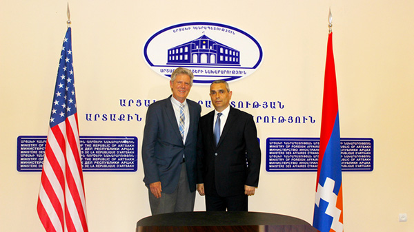 Foreign Minister of Artsakh Masis Mayilian received U.S. Congressman Frank Pallone
