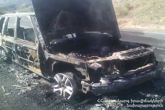 Car was completely burnt
