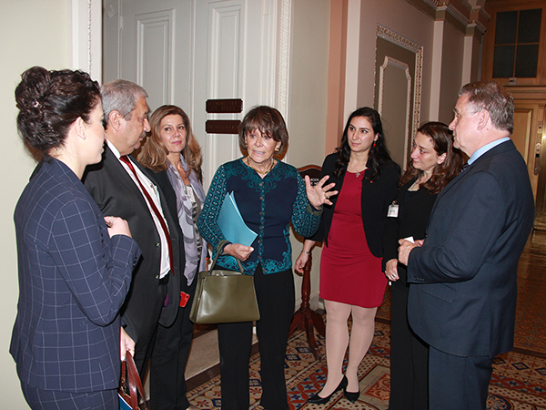  (R-NJ) chatting with ANCA advocates following the House Rules Committee hearing.