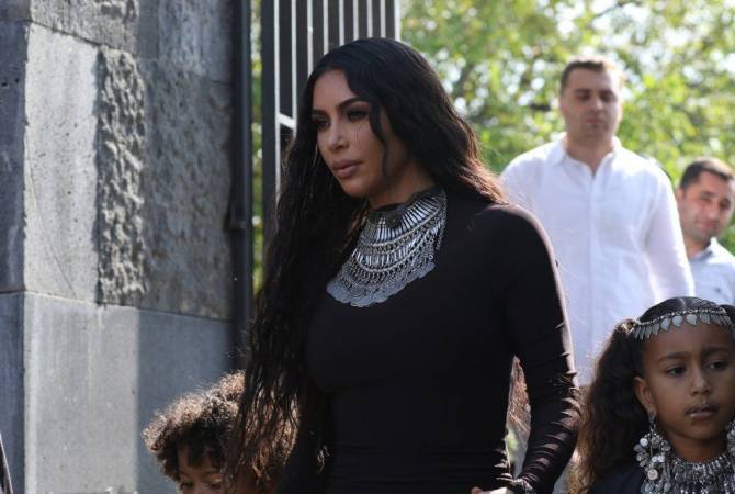 Kim Kardashian visits Garni