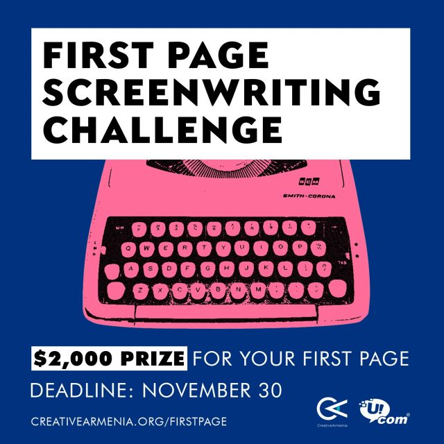 Creative Armenia announces $2,000 challenge for screenwriters