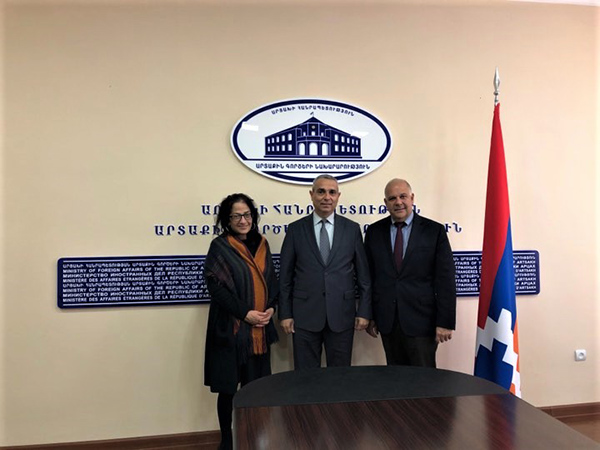 Foreign Minister of Artsakh met with the delegation of the Armenian Assembly of America