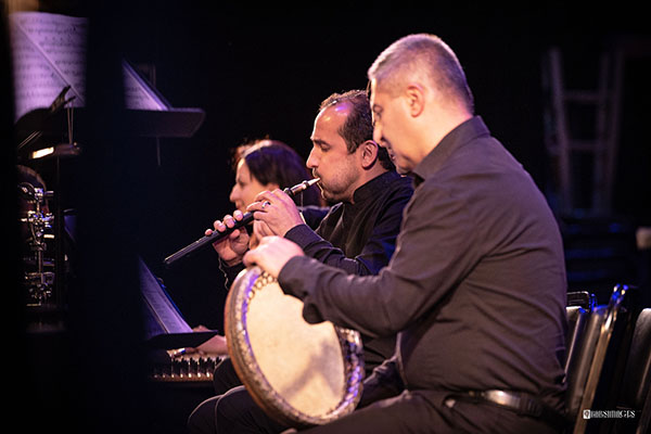The 10-member Gurdjieff Ensemble performed on 16 different traditional instruments. Photo credit: Harout Barsoumian.