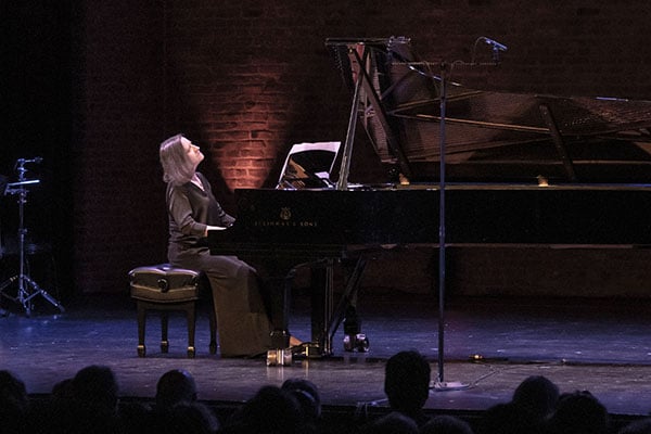 Lusine Grigoryan performs Komitas composition on piano. Photo credit: Harout Barsoumian.