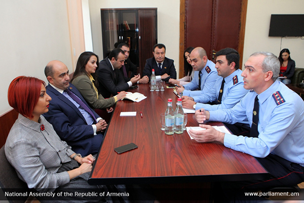 Members of RA NA Bright Armenia meet with employees of Investigative Committee