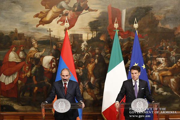“We had constructive and productive talks with the Italian Prime Minister” – Nikol Pashinyan makes statement to media on the outcome of his talks with Italian counterpart