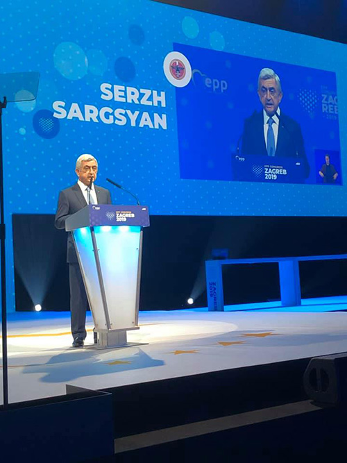 “There are dangerous developments jeopardizing democracy in the country”. Serzh Sargsyan