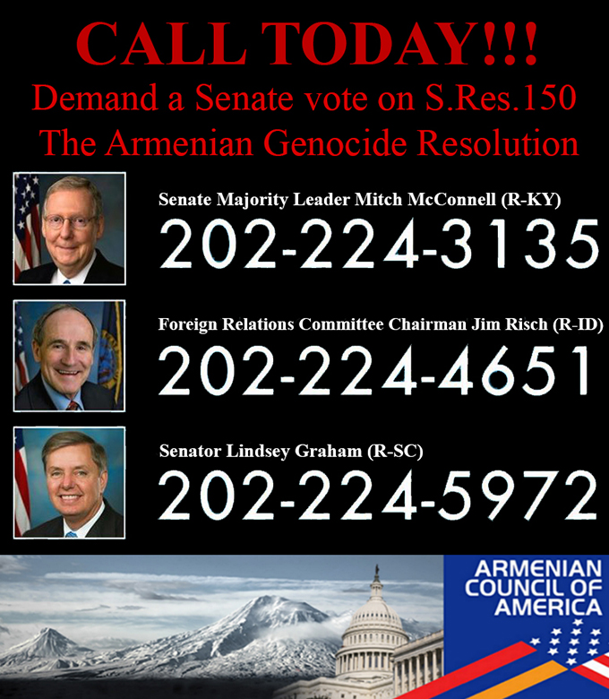 Help pass S. Res.150 call your representative today!
