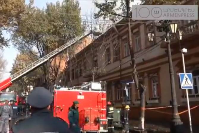 Roof of Dolmama upscale restaurant ablaze in Yerevan