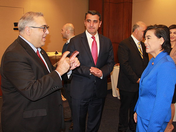 Rep. Judy Chu (D-CA) with ANCA Executive Director Aram Hamparian and Armenian Ambassador Varuzhan Nersesyan