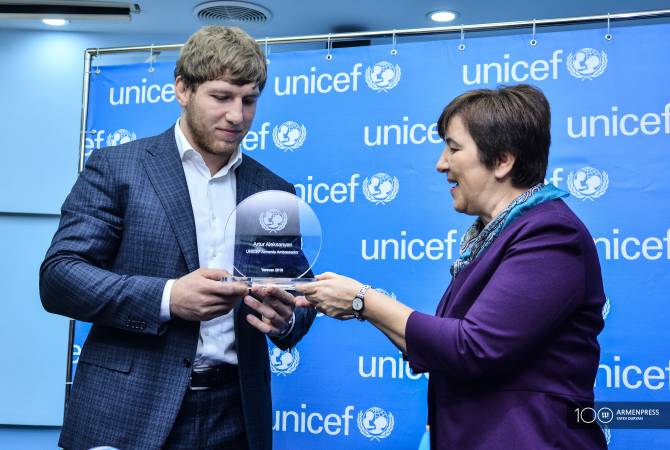UNICEF Armenia names Arthur Aleksanian National Goodwill Ambassador