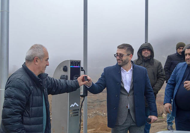 First electric vehicle charging station opens in Armenia’s Tavush