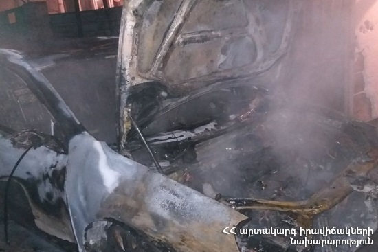 Car was completely burnt