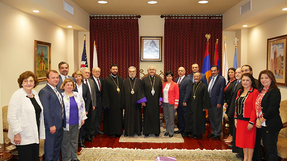 Artsakh delegation visits Western Prelacy