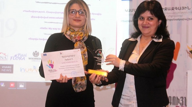 EU4Youth SKYE club volunteer recognised as ‘Volunteer of the Year’ in Armenia