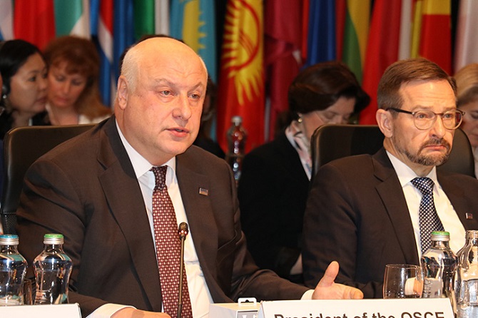 Political leaders must unleash OSCE’s potential to benefit citizens, PA President Tsereteli says at Bratislava Ministerial Council