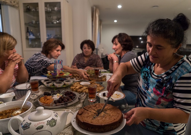 The Ladies’ Committee gathers frequently to share recipes, discuss menus for upcoming events, and most importantly to catch up on the latest news. (Photo: Tamara Azizian)