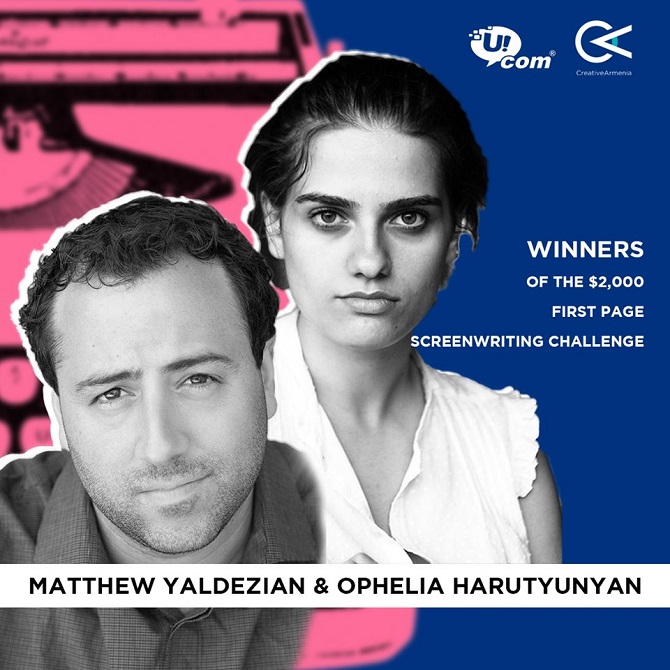 Creative Armenia and Ucom announce the two winners of the First Page screenwriting challenge