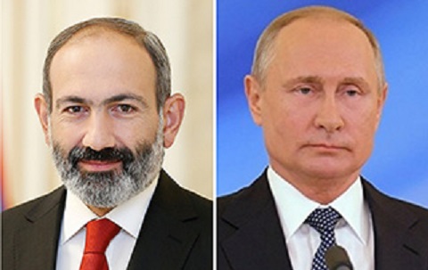 Pashinyan, Putin discuss situation in the region